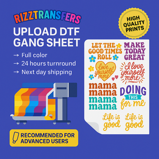 Upload DTF Gang Sheet